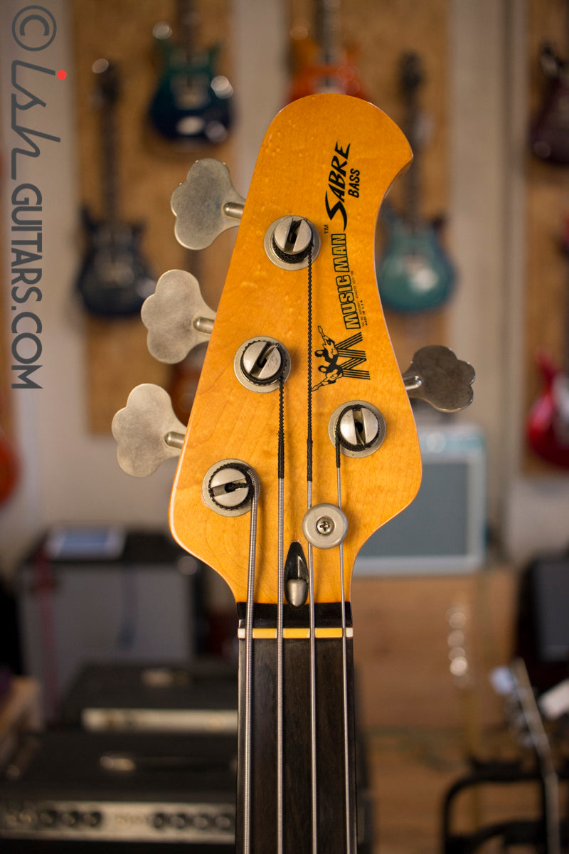 1978 Musicman Sabre Fretless HH Black with Case 