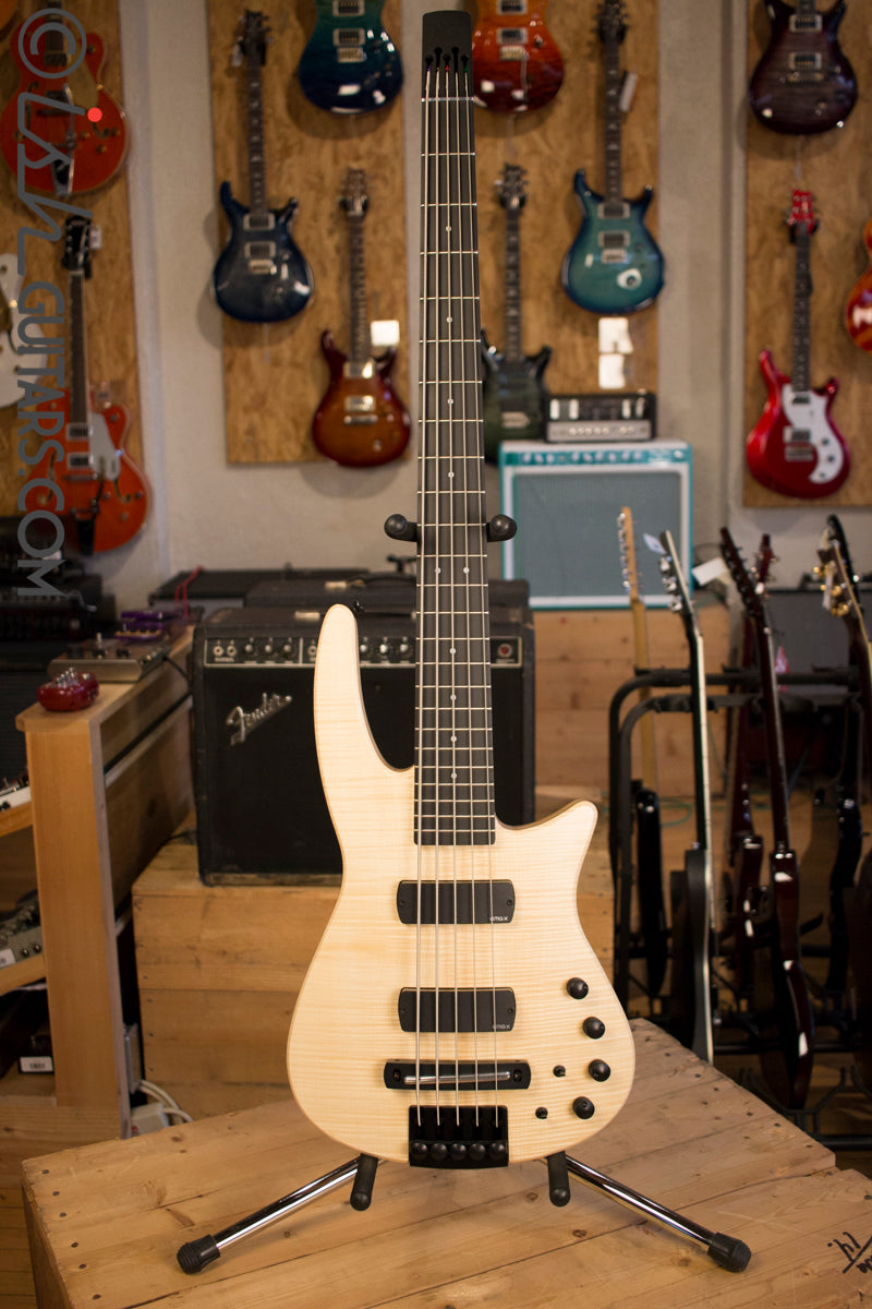 NS Designs CR5 Bass Guitar Natural Satin Fretted Headless