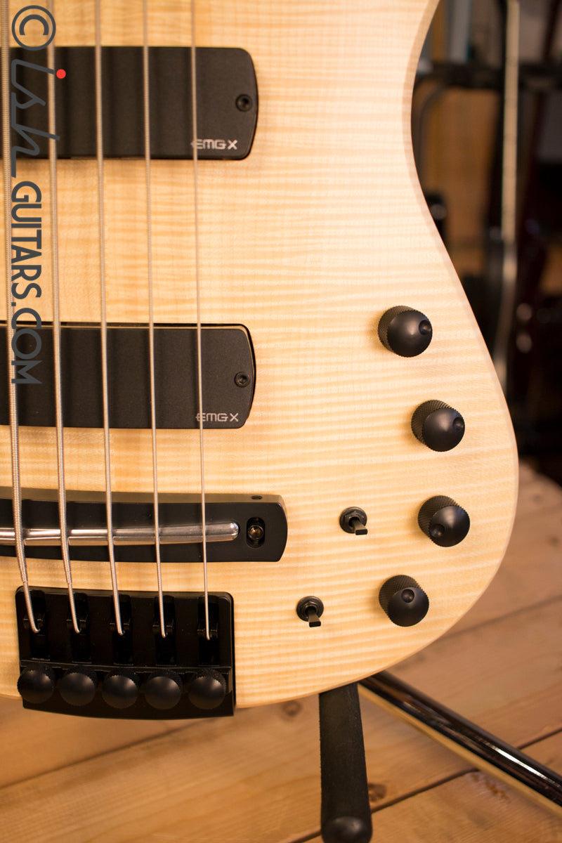 NS Designs CR5 Bass Guitar Natural Satin Fretted Headless