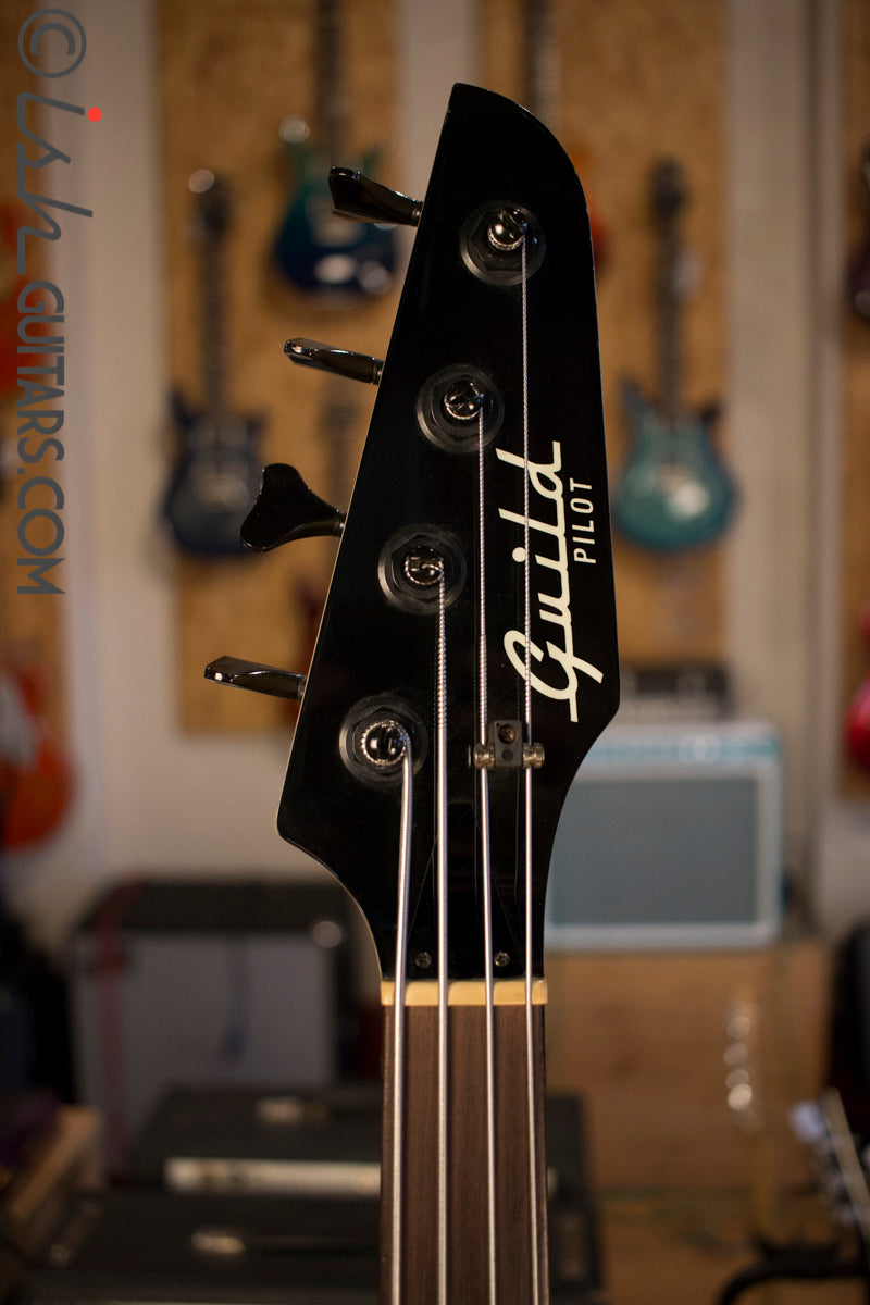 USA Guild Pilot Fretless Rare Blue w/ Case
