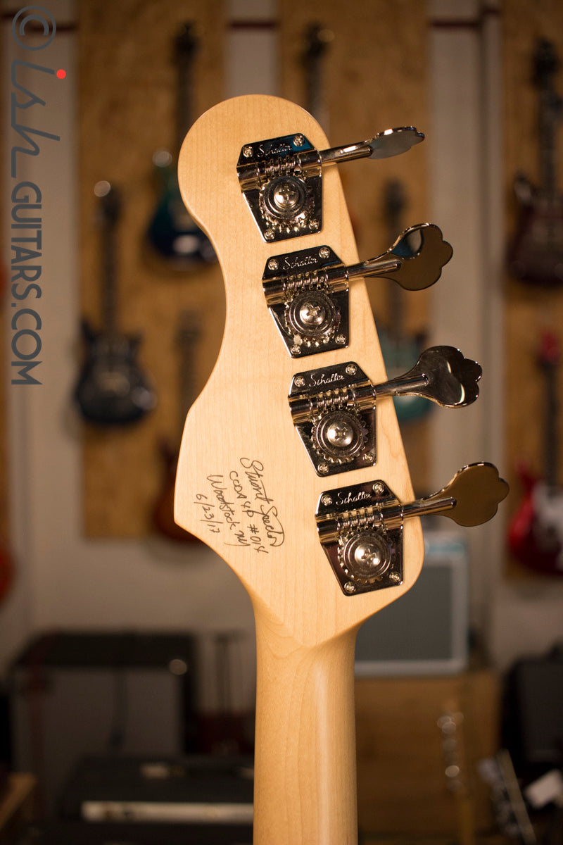 USA Spector Coda Deluxe P Precision Bass Bahama Blue Quilted Maple