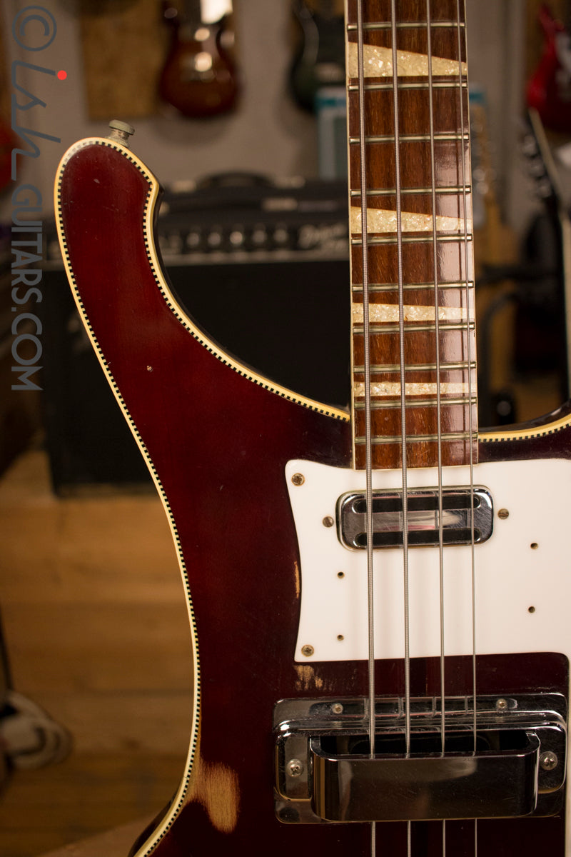 1972 Rickenbacker 4001 RARE Burgundyglo Checker Binding 