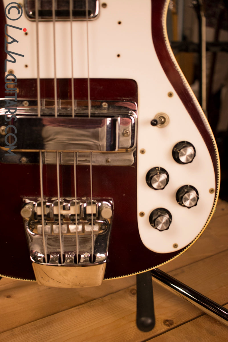 1972 Rickenbacker 4001 RARE Burgundyglo Checker Binding 
