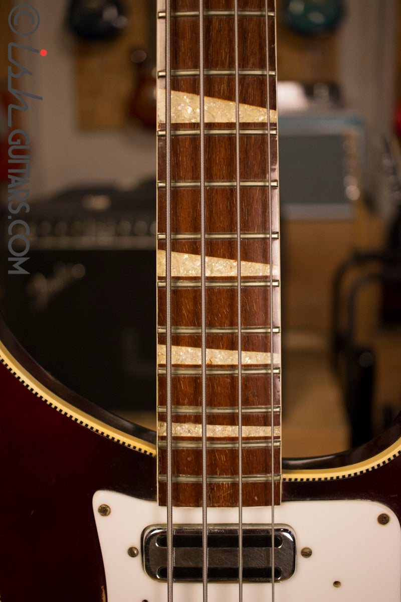 1972 Rickenbacker 4001 RARE Burgundyglo Checker Binding 