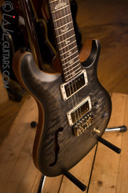 Paul Reed Smith PRS Custom 24 Semi-Hollow Wood Library Quilt Top Charcoal Burst