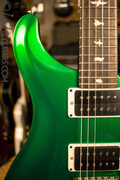 Paul Reed Smith CE24 Custom Color Metallic Green with Green Stained Binding