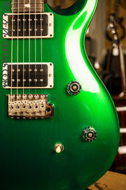 Paul Reed Smith CE24 Custom Color Metallic Green with Green Stained Binding
