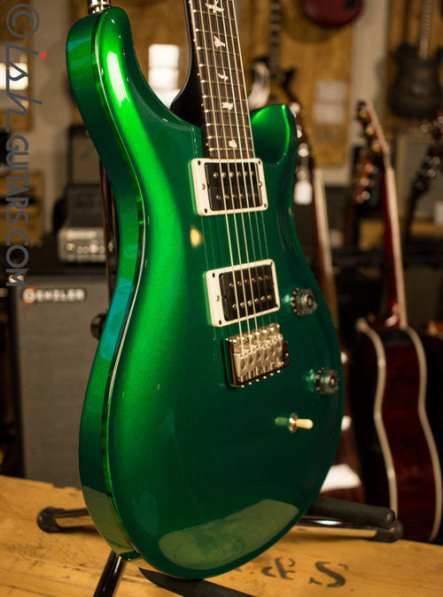 Paul Reed Smith CE24 Custom Color Metallic Green with Green Stained Binding