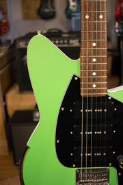 2000's USA Reverend Guitar Slingshot Custom Lime Green RARE