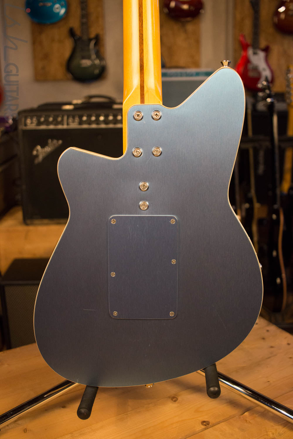 USA Reverend Guitar Rocco Tremolo Anodized Blue RARE