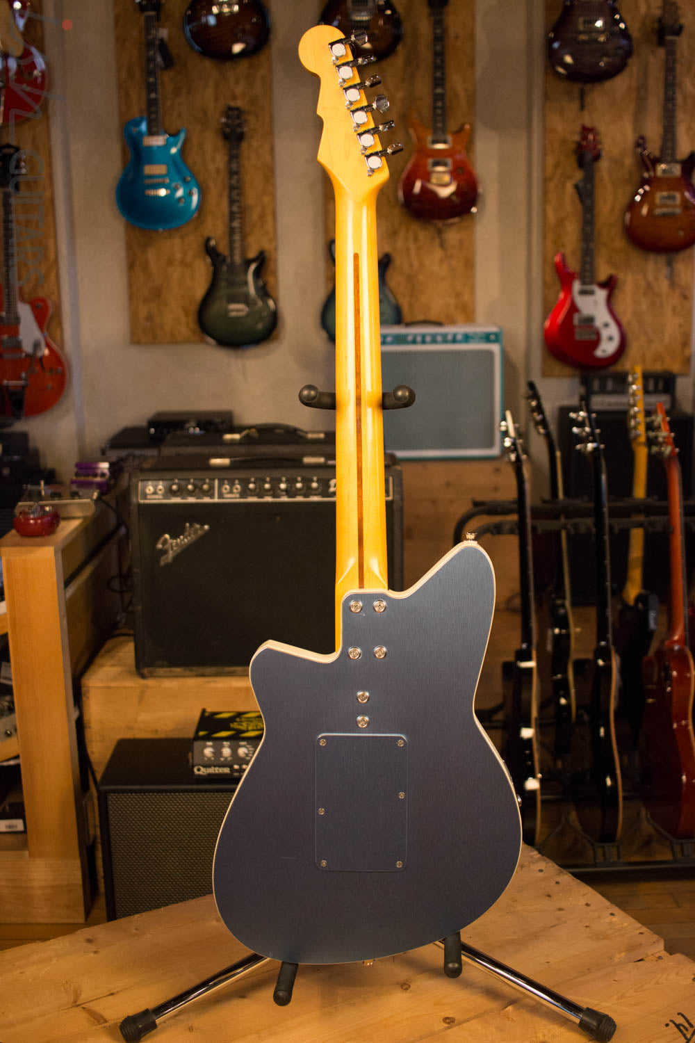 USA Reverend Guitar Rocco Tremolo Anodized Blue RARE