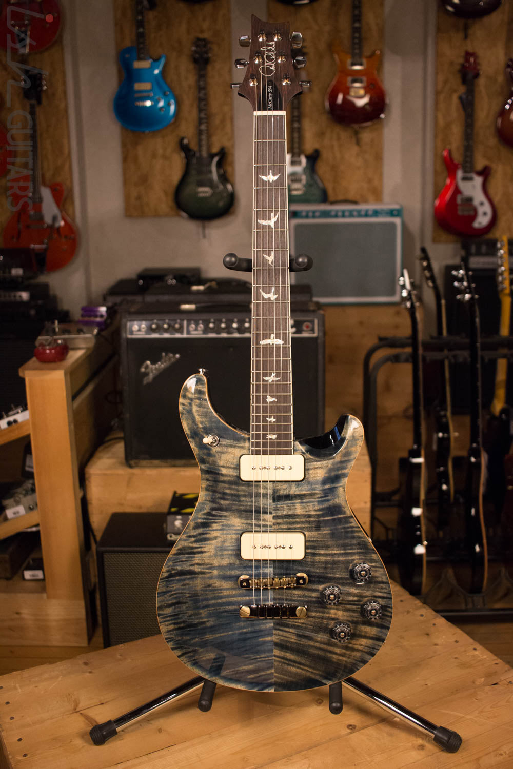 Paul Reed Smith McCarty 594 Soapbar 10 Top Limited Edition Faded Whale Blue