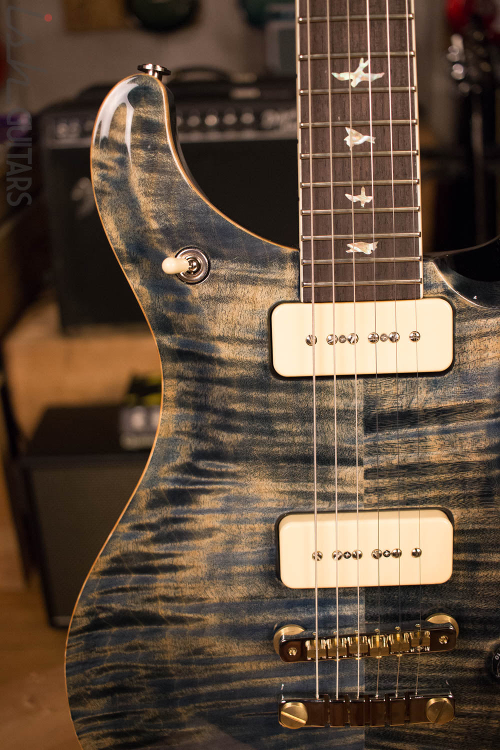 Paul Reed Smith McCarty 594 Soapbar 10 Top Limited Edition Faded Whale Blue
