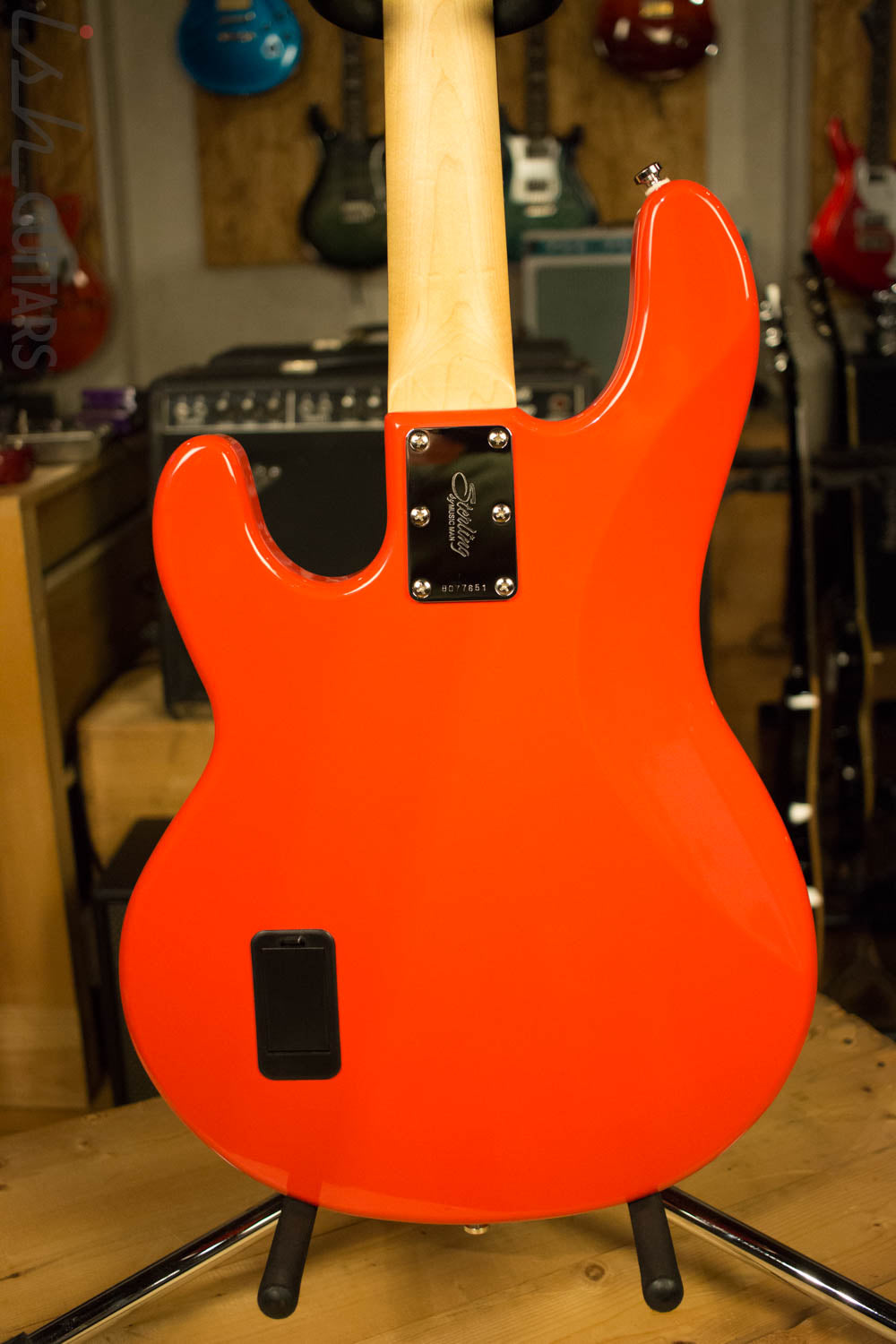 Sterling by Music Man S.U.B. Ray4 Electric Bass Guitar Fiesta Red