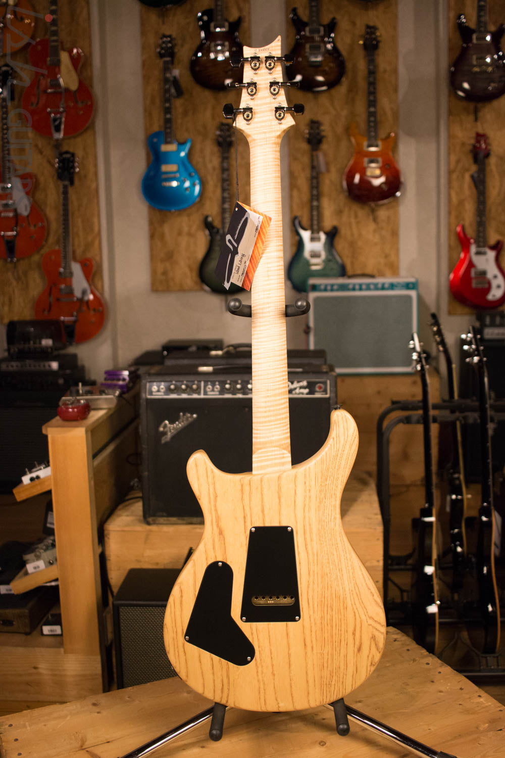 Paul Reed Smith PRS Custom 24 Semi-Hollow Wood Library Quilt Swamp Ash Aquableux
