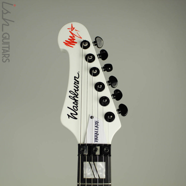 2016 Washburn Parallaxe Priestess Z20FR Marzi Montazeri Signature Electric Guitar Gloss White