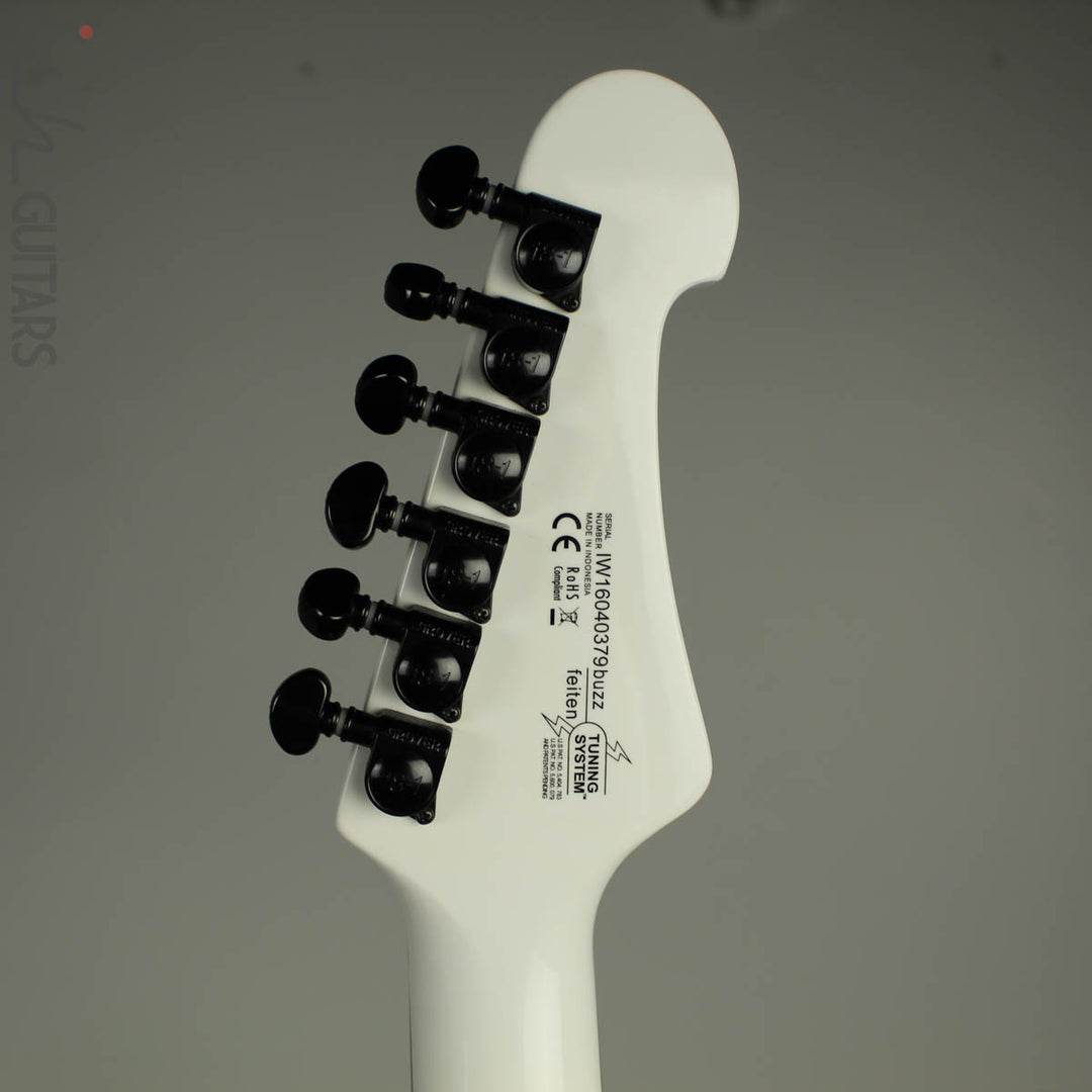 2016 Washburn Parallaxe Priestess Z20FR Marzi Montazeri Signature Electric Guitar Gloss White