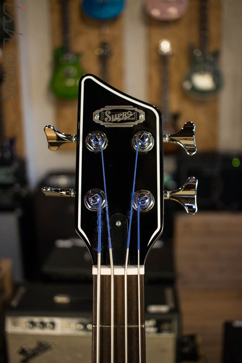 Supro 2043 Huntington III Short Scale with Piezo Pickup Flame Tobacco Sunburst Store Demo