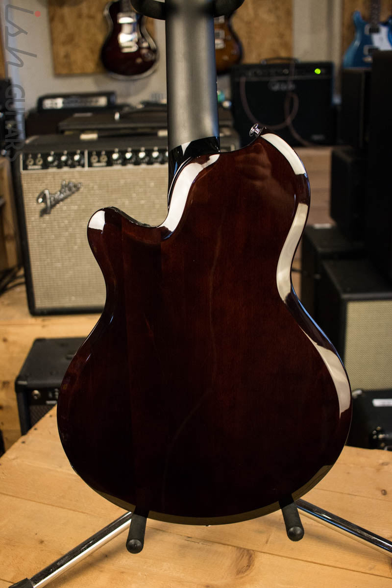 Supro 2043 Huntington III Short Scale with Piezo Pickup Flame Tobacco Sunburst Store Demo