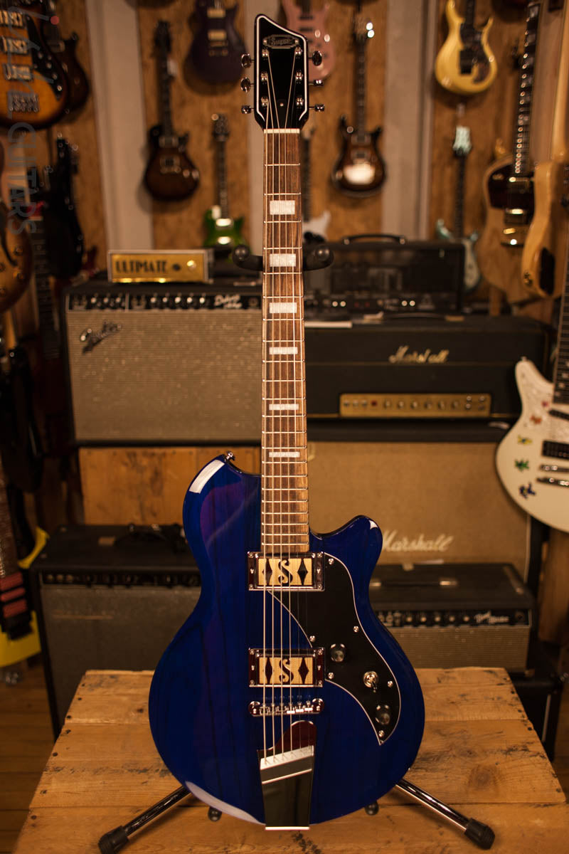 2018 Supro Island Series 2022TB Westbury Baritone Trans Blue