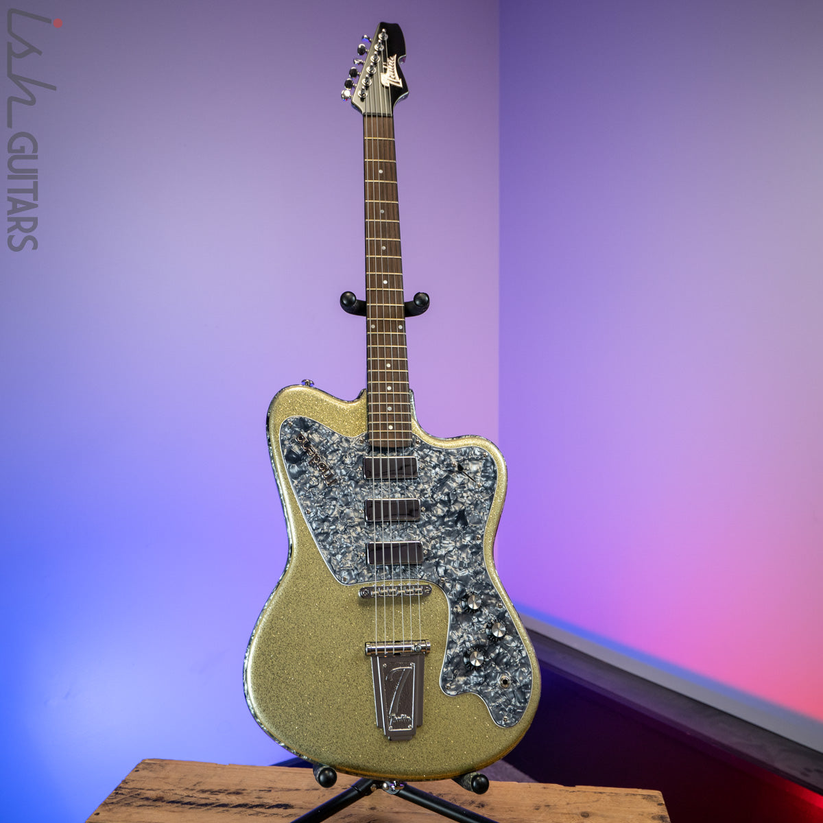 Italia Modena Gold Sparkle B-Stock – Ish Guitars