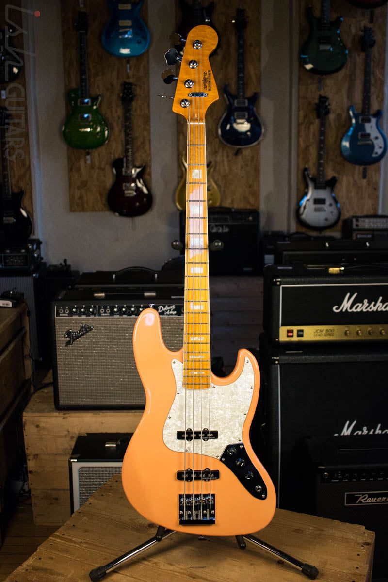 JEB Custom Guitars Jazz Bass Bound Maple Neck w/ Block Inlays