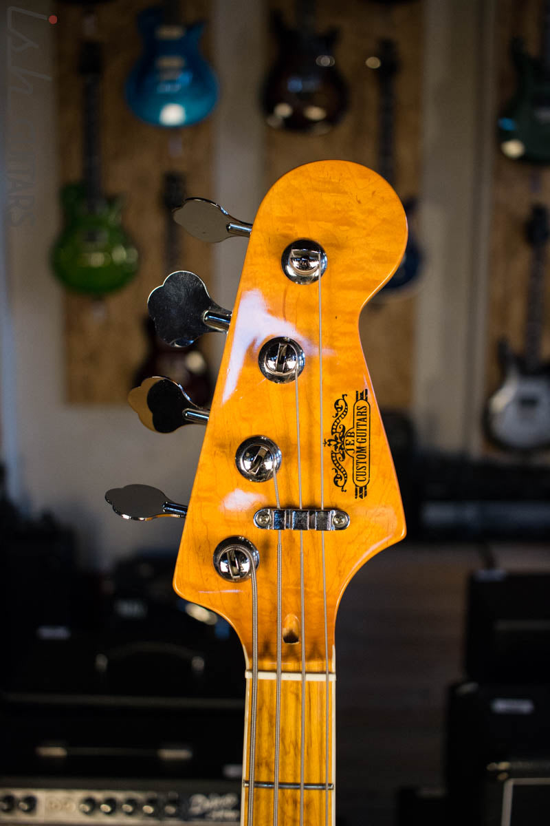 JEB Custom Guitars Jazz Bass Bound Maple Neck w/ Block Inlays
