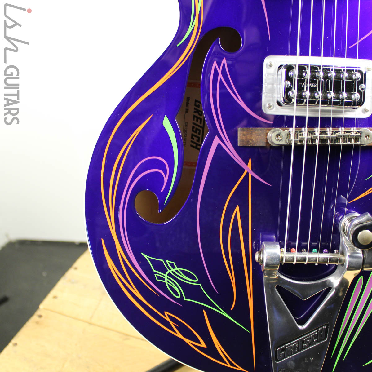 2011 Gretsch Brian Setzer Hot Rod Purple Pinstripe – Ish Guitars