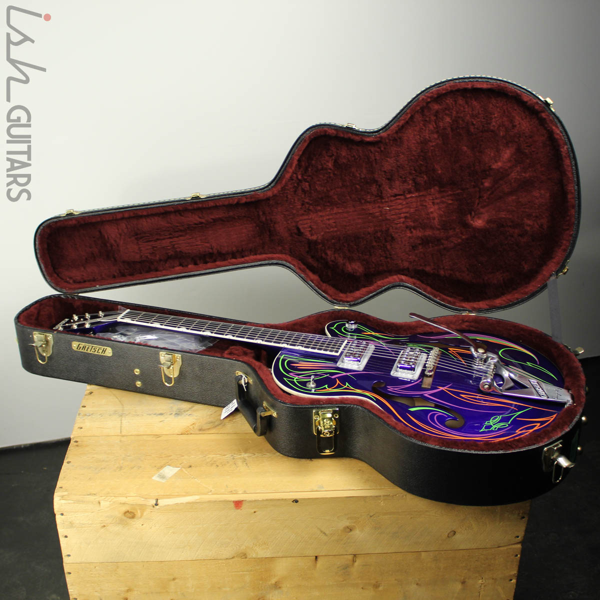 2011 Gretsch Brian Setzer Hot Rod Purple Pinstripe – Ish Guitars