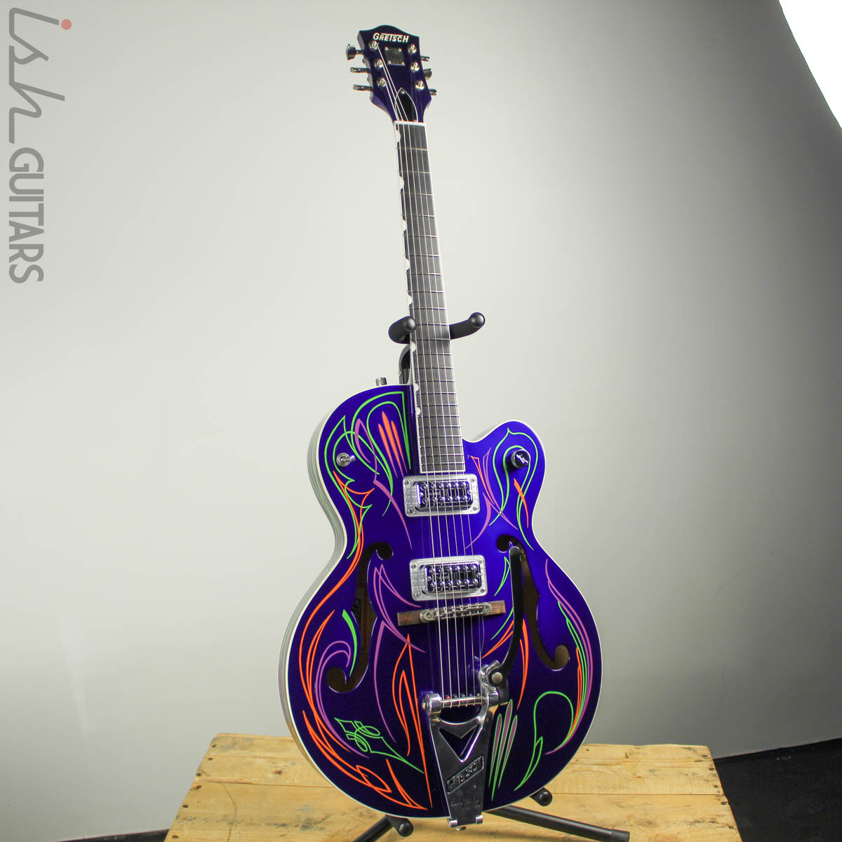 Setzer Brian Gretsch 2011 reverb専用！ギタリスト、エンジニア必見！ Spring Hot Guitars Ish – Pinstripe Purple Rod 配信機器・PA機器・レコーディング機器