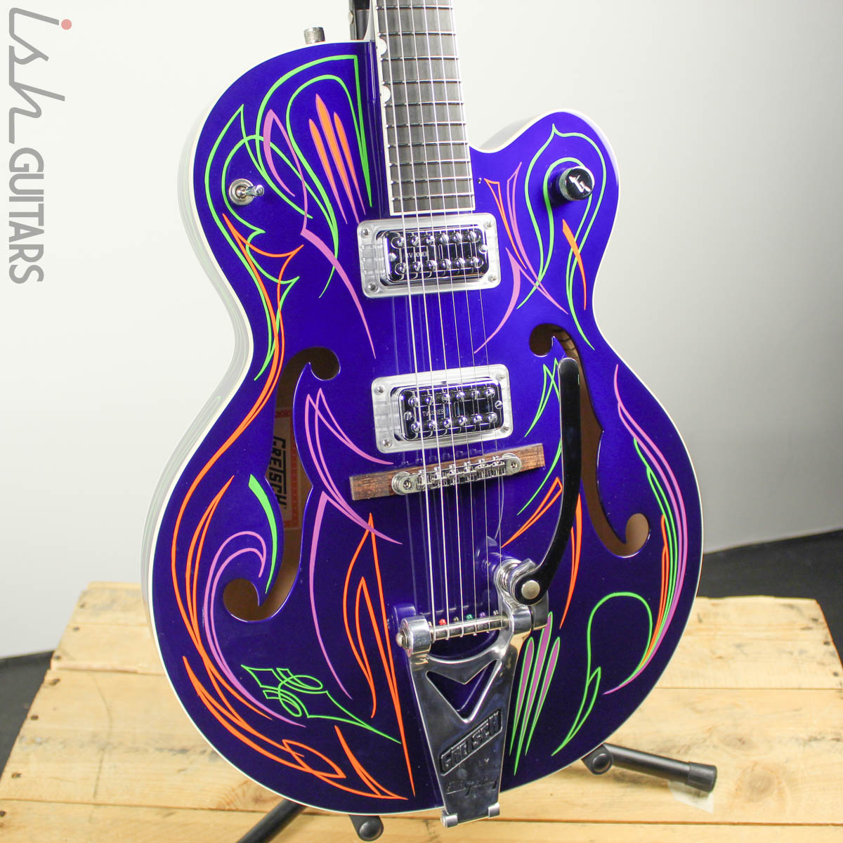 2011 Gretsch Brian Setzer Hot Rod Purple Pinstripe – Ish Guitars