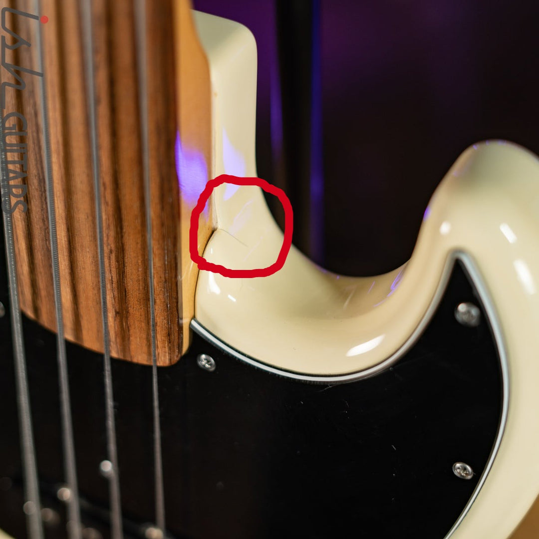 1990-1991 Fender MIJ Fretless Jazz Bass Olympic White