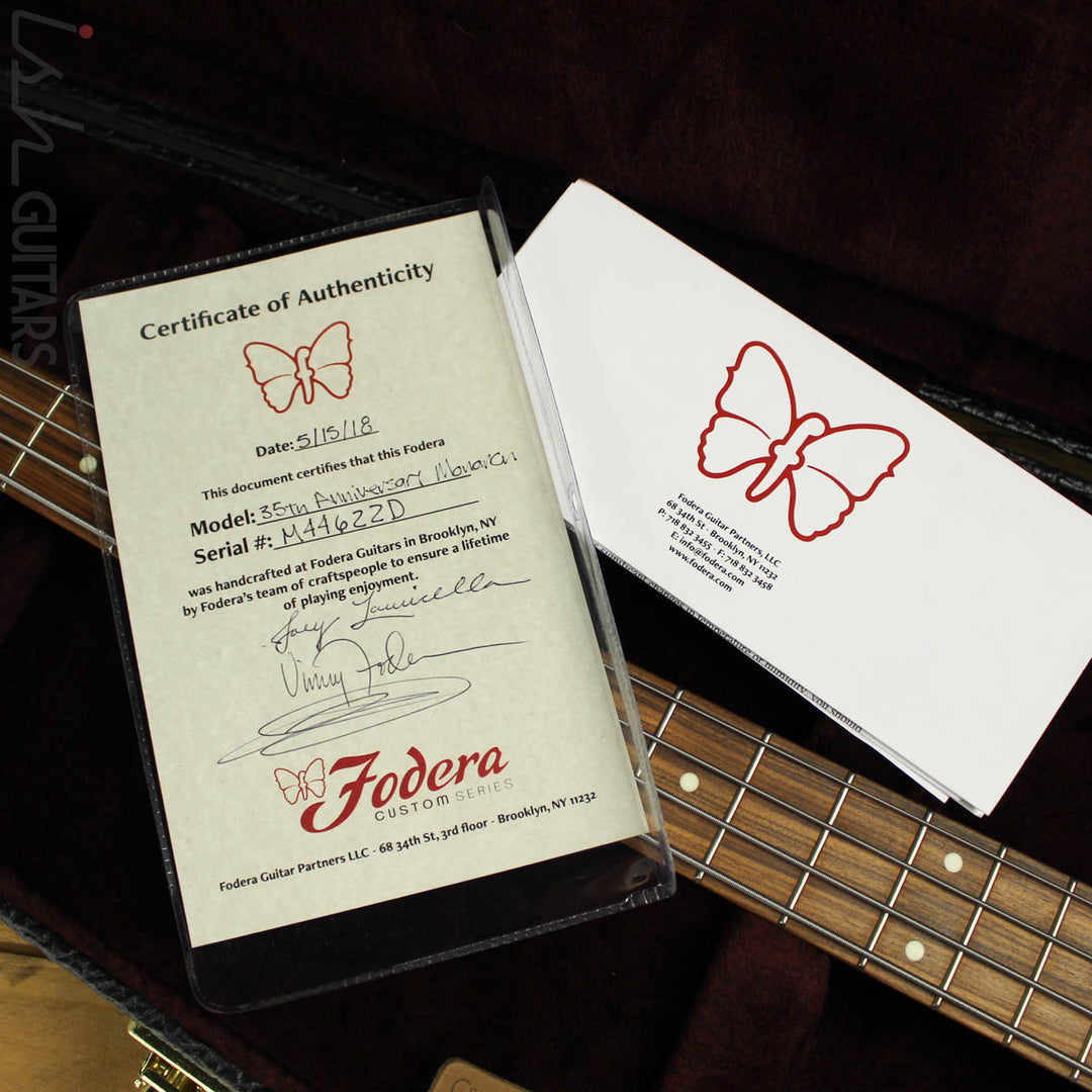 2018 Fodera 4 String Monarch 35th Anniversary MINT