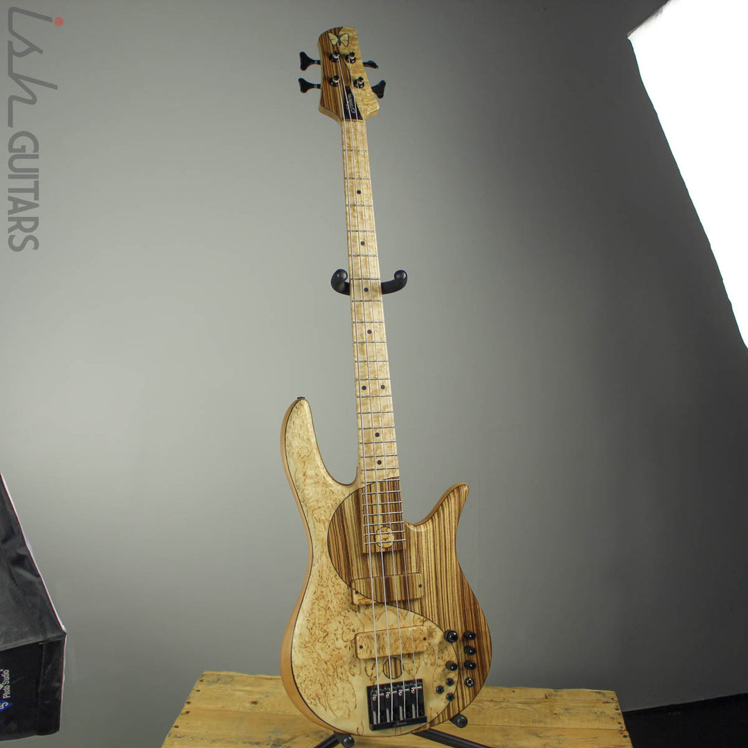 Fodera Yin Yang Deluxe Monarch NAMM 2019 Bass Masur Birch Zebrawood Top