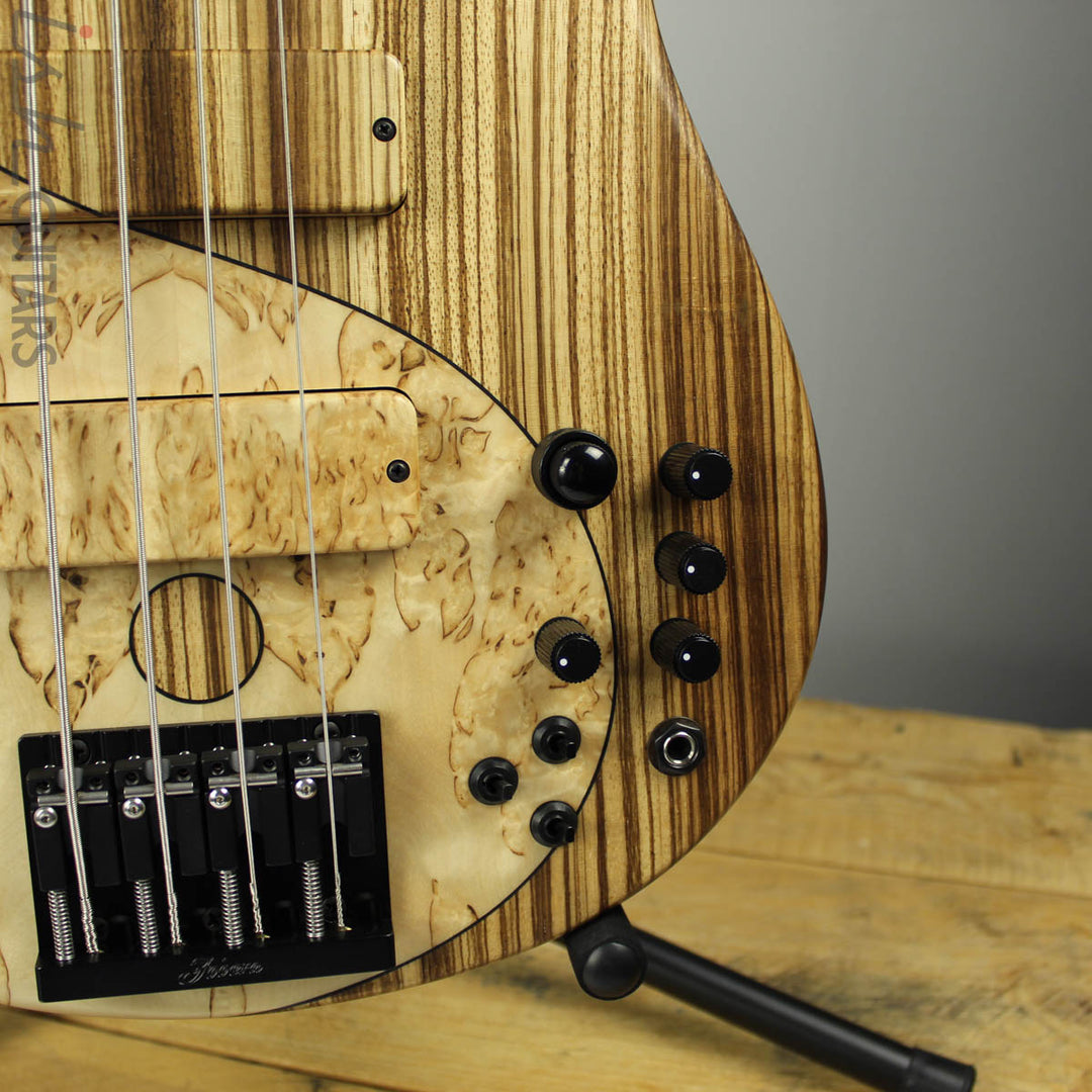 Fodera Yin Yang Deluxe Monarch NAMM 2019 Bass Masur Birch Zebrawood Top
