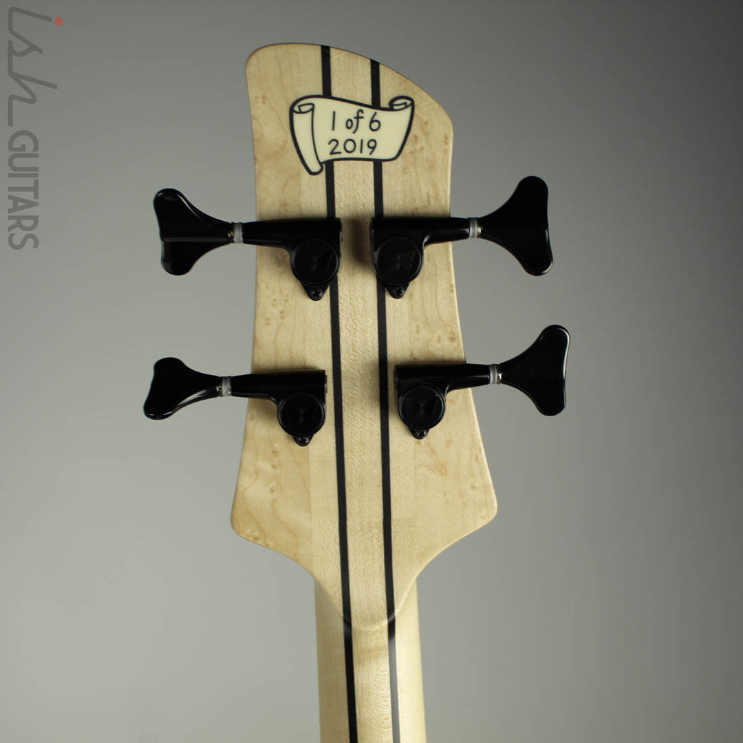 Fodera Yin Yang Deluxe Monarch NAMM 2019 Bass Masur Birch Zebrawood Top