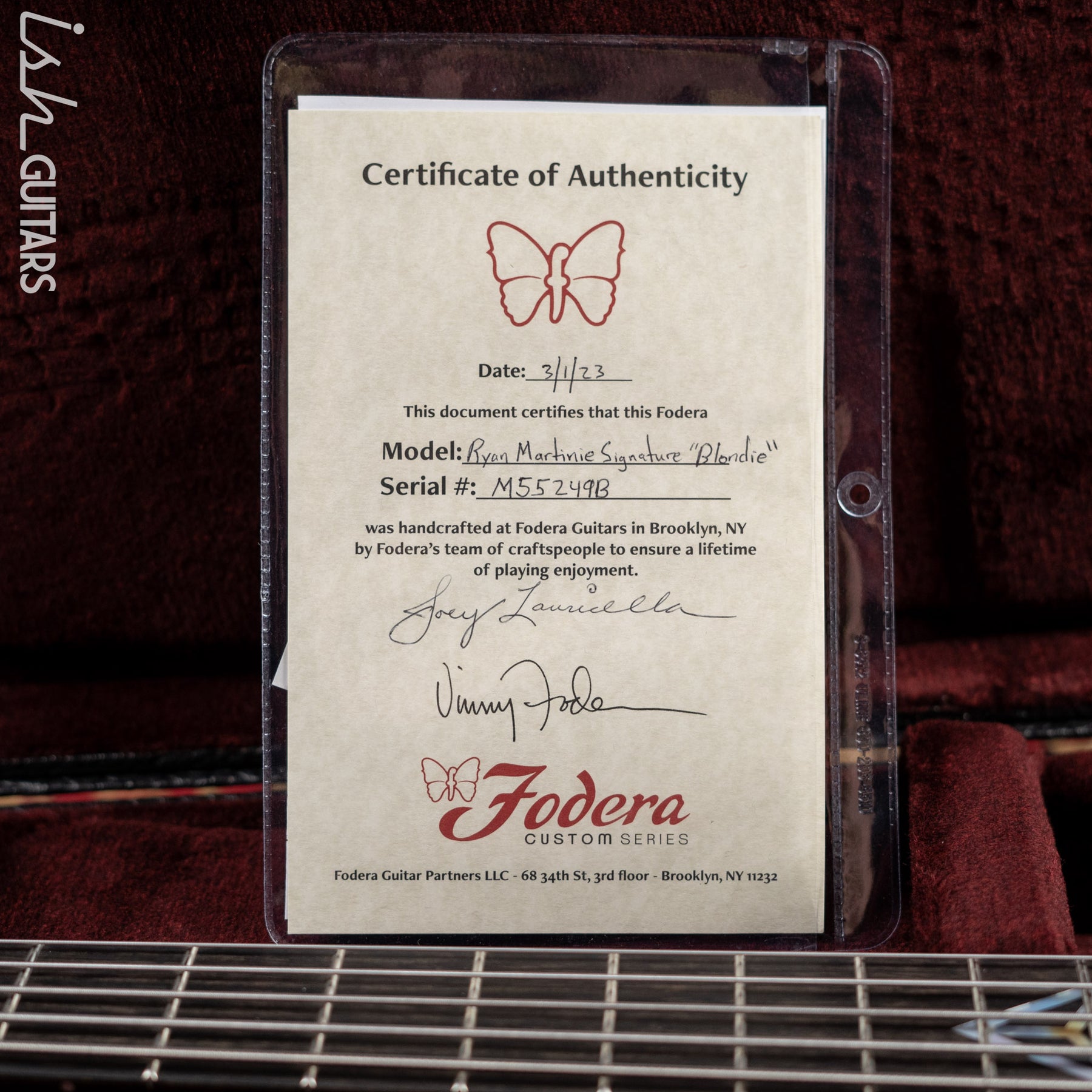 Ryan Martinie Signature Black Beauty - DEPOSIT – Fodera Guitars