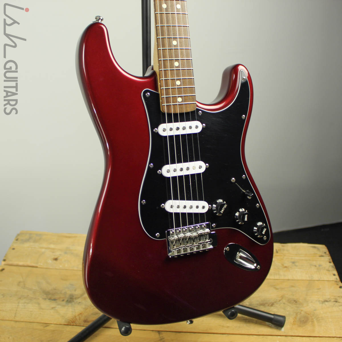 1999 Fender MIM Stratocaster Standard Wine Red – Ish Guitars