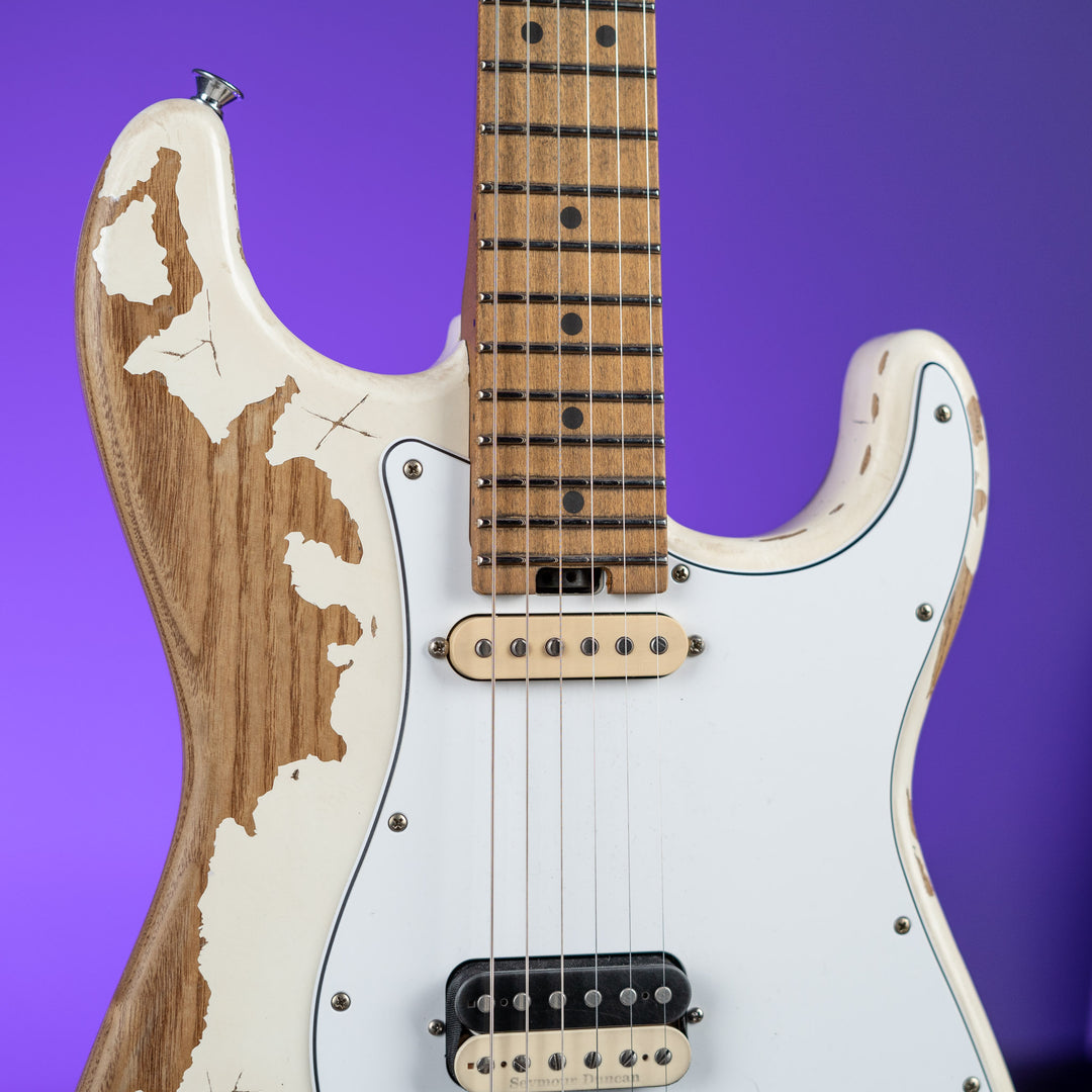 Charvel Henrik Danhage Limited Edition Signature Pro-Mod So-Cal Style 1 Guitar White Relic