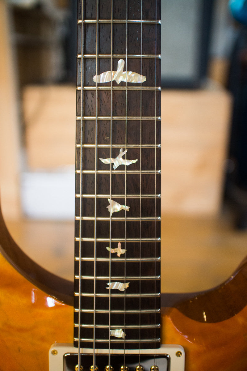 Paul Reed Smith PRS Custom 24 Wood Library Quilt 2013 Fade Brazilian Rosewood Fretboard