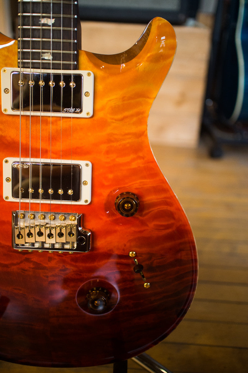 Paul Reed Smith PRS Custom 24 Wood Library Quilt 2013 Fade Brazilian Rosewood Fretboard