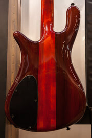 ON-HOLD - NAMM 2018 USA Spector NS-2 Inferno Red Buckeye Burl Bass Guitar