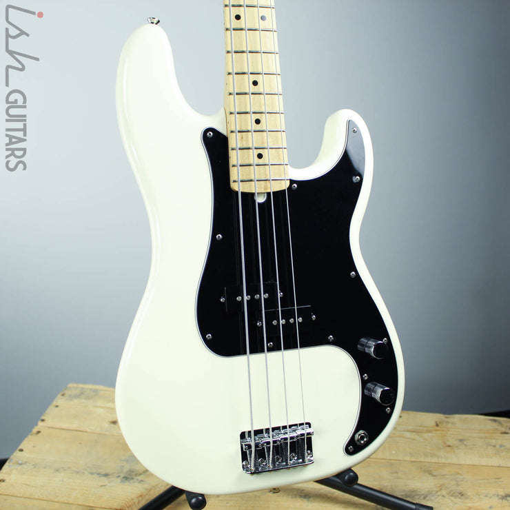 2013 Fender MIM Standard Precision Bass Polar White Maple Fretboard