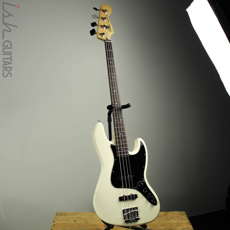 2017 Fender Jazz Bass Deluxe Active Olympic White – Ish Guitars
