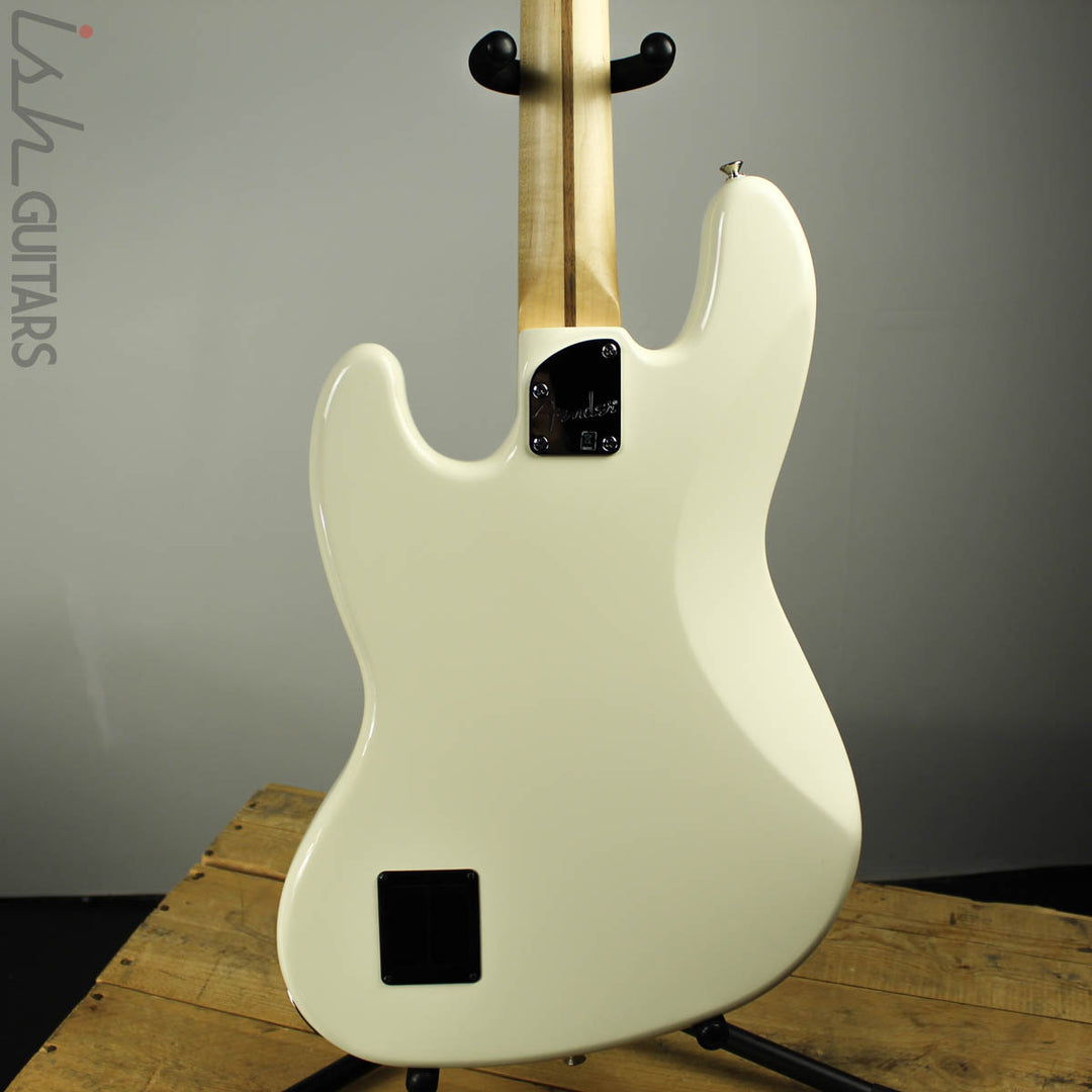 2017 Fender Jazz Bass Deluxe Active Olympic White