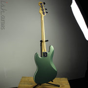 2004 Fender Jazz Bass Metallic Green 2018 Fender Neck
