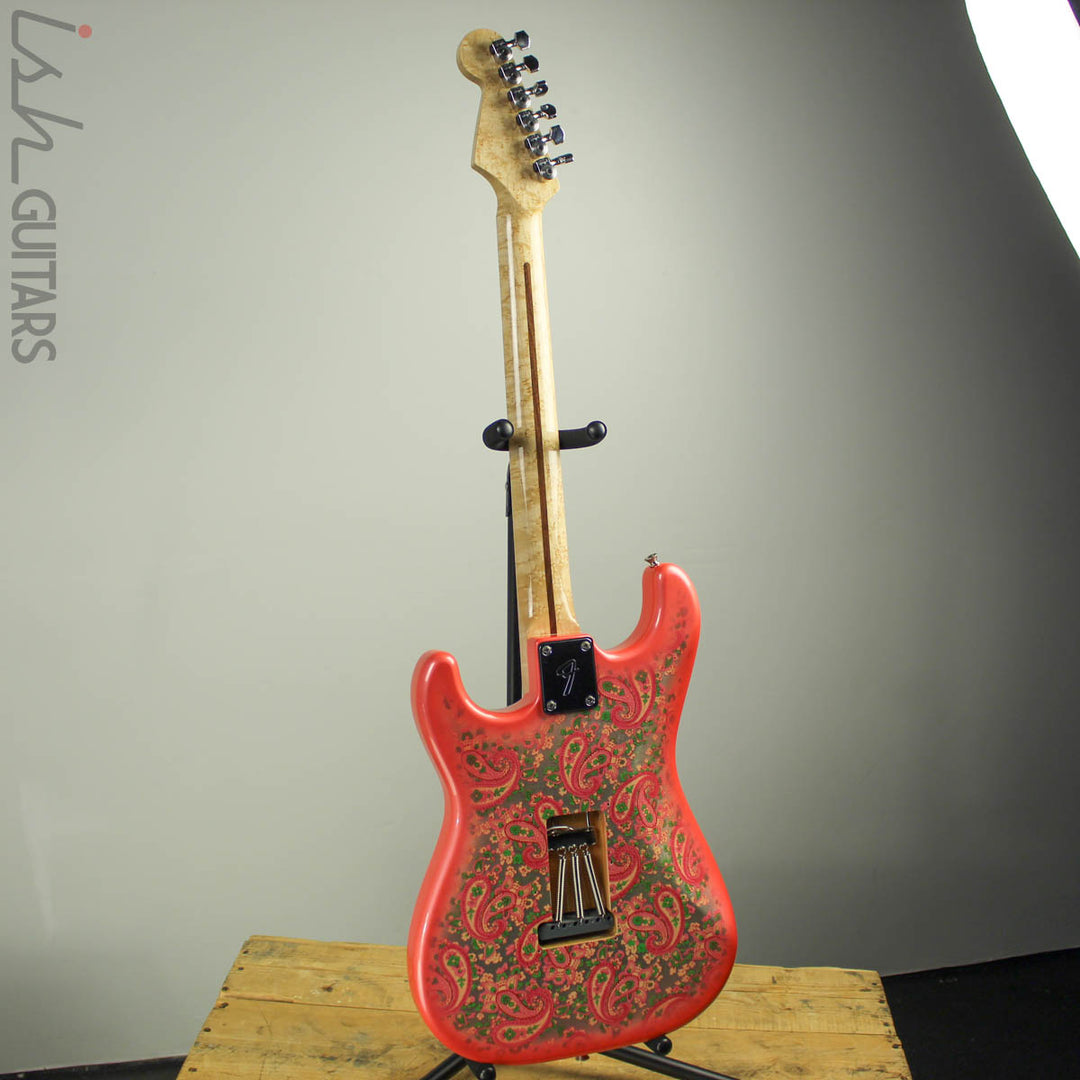 1990s/2000s CIJ Fender Pink Paisley Stratocaster Warmoth Neck Strat Electric Guitar