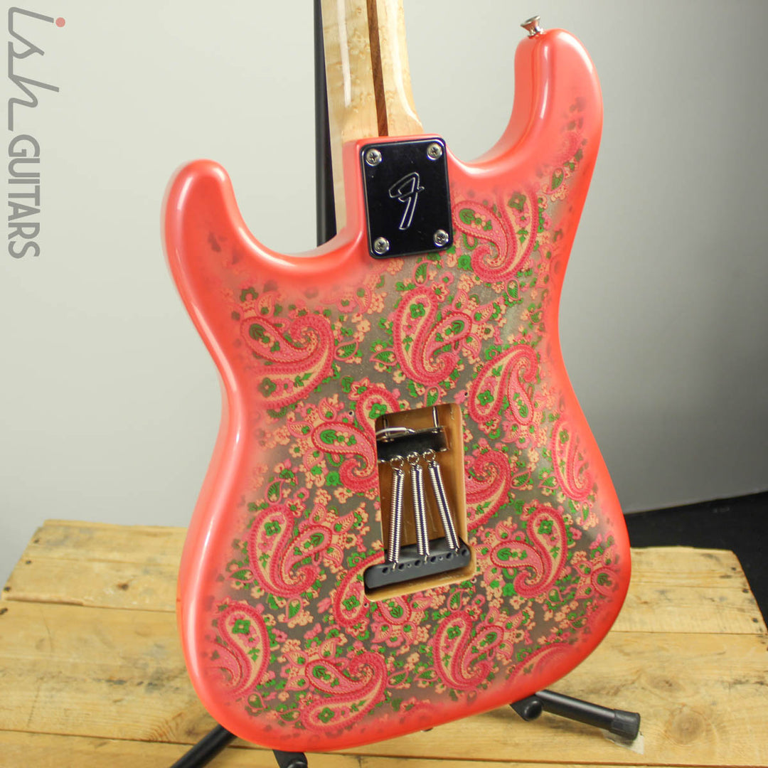 1990s/2000s CIJ Fender Pink Paisley Stratocaster Warmoth Neck Strat Electric Guitar