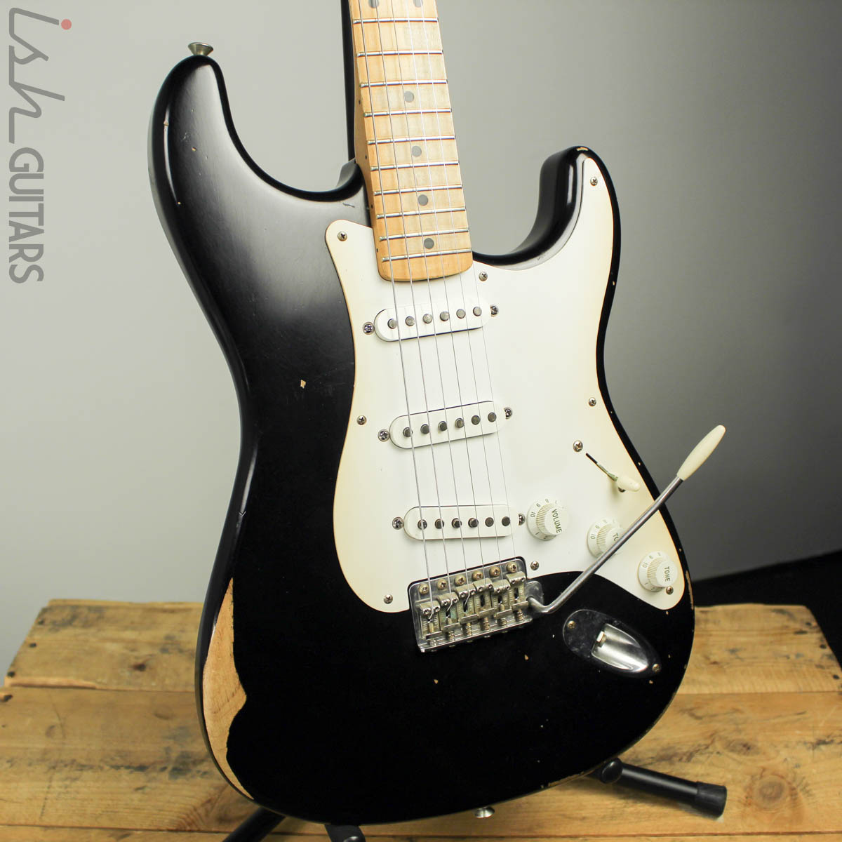 2008 Fender Road Worn 50s Stratocaster Black – Ish Guitars