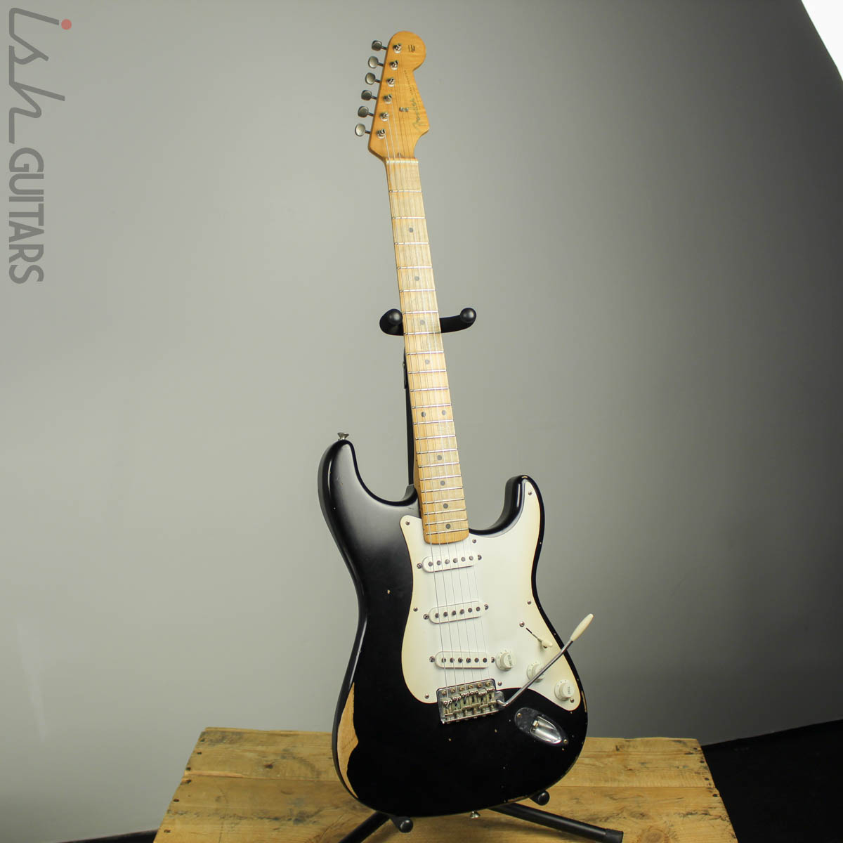 2008 Fender Road Worn 50s Stratocaster Black – Ish Guitars